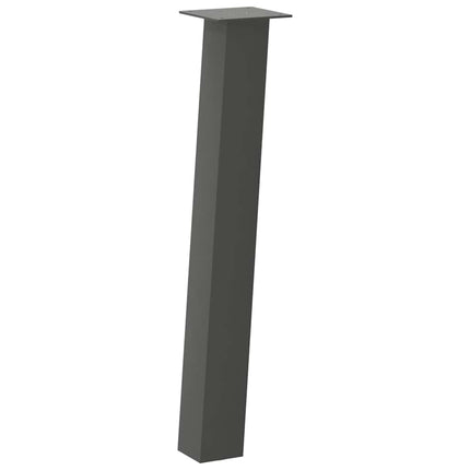 konsolbordben 4 stk. antracit 72 cm stål