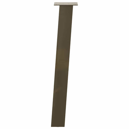 konsolbordben 4 stk. naturstål 72 cm stål