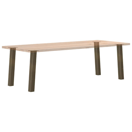 konsolbordben 4 stk. naturstål 72 cm stål