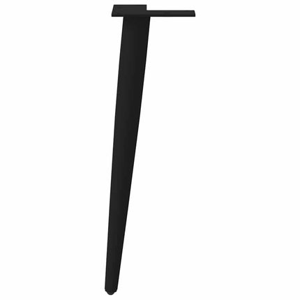 sofabordben konisk form 4 stk. sort 30-31 cm stål