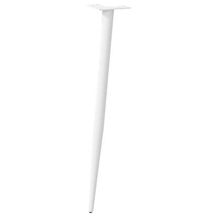 konsolbordben konisk form 4 stk. hvid 72-73 cm stål