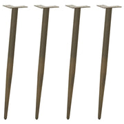 konsolbordben konisk form 4 stk. naturstål 72-73 cm stål