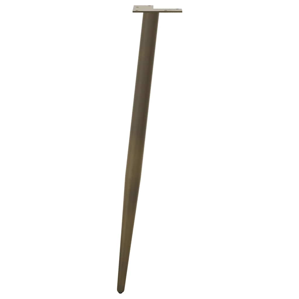 konsolbordben konisk form 4 stk. naturstål 72-73 cm stål