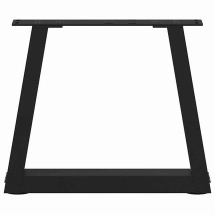 sofabordsben V-formet 2 stk. sort 30x(30-31,3) cm stål
