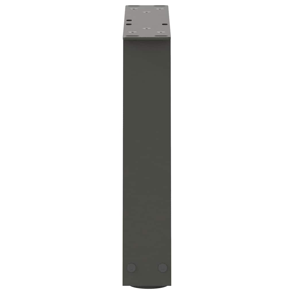 sofabordben V-formet 2 stk. antracit 30x(30-31,3) cm stål