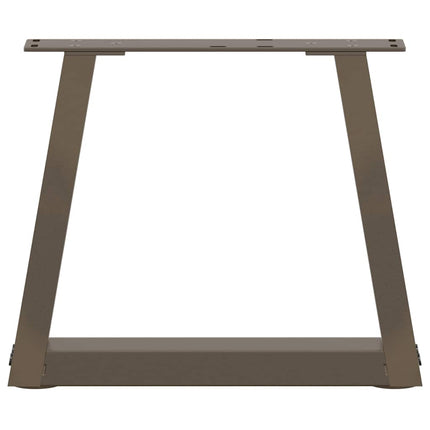 sofabordsben V-formet 2 stk. naturstål 30x(30-31,3) cm stål