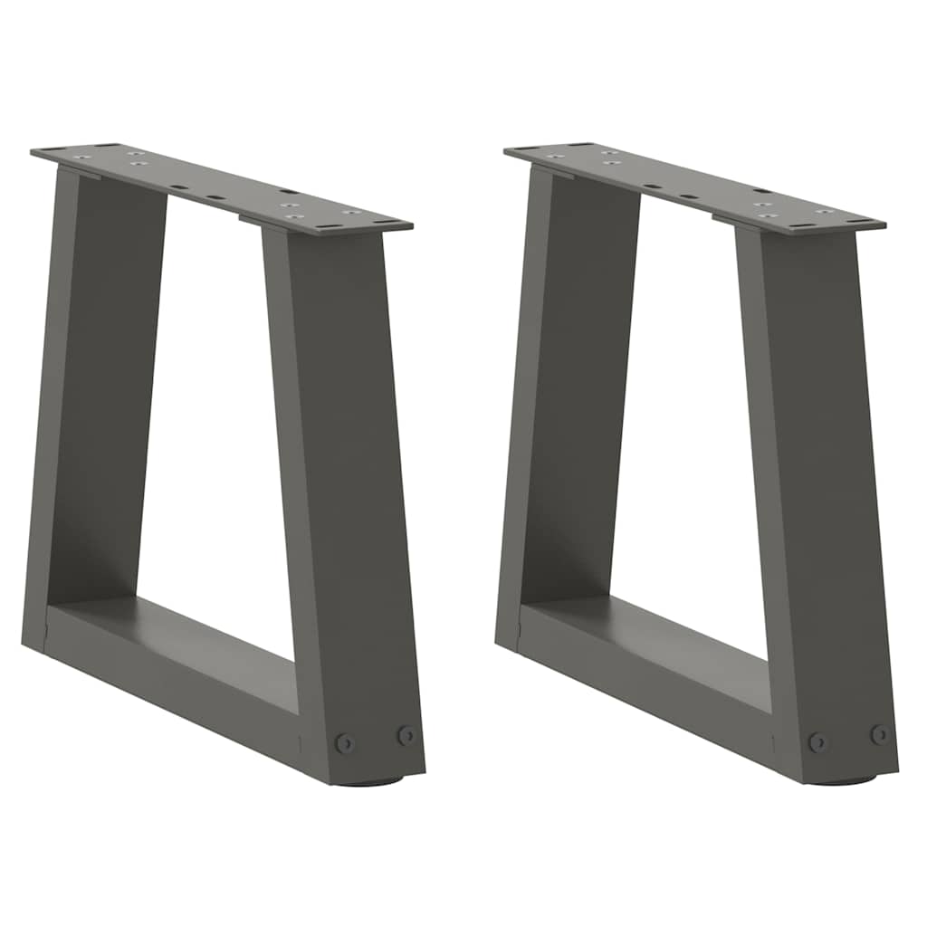 sofabordsben V-formet 2 stk. antracit 40x(30-31,3) cm stål