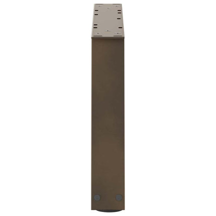 sofabordsben V-formet 2 stk. naturstål 50x(30-31,3) cm stål