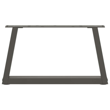 sofabordsben V-formet 2 stk. antracit 60x(30-31,3) cm stål