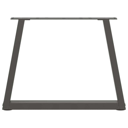 sofabordsben V-formet 2 stk. antracit 50x(42-43,3) cm stål