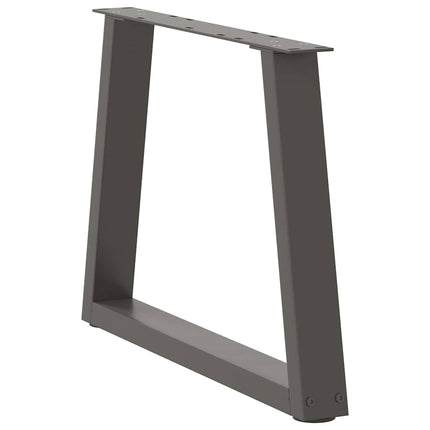 sofabordsben V-formet 2 stk. antracit 60x(42-43,3) cm stål