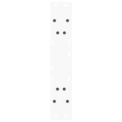 spisebordsben V-formet 2 stk. hvid 50x(72-73,3) cm stål