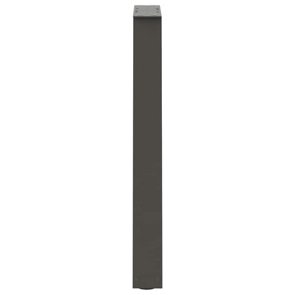 spisebordsben V-formet 2 stk. antracit 50x(72-73,3) cm stål