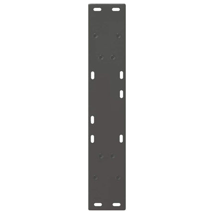 spisebordsben V-formet 2 stk. antracit 50x(72-73,3) cm stål