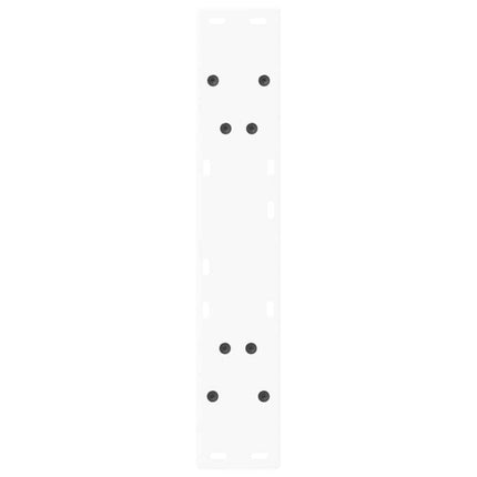 spisebordsben V-formet 2 stk. hvid 60 x (72-73,3) cm stål