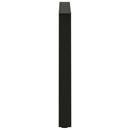 spisebordsben V-formet 2 stk. sort 70 x (72-73,3) cm stål