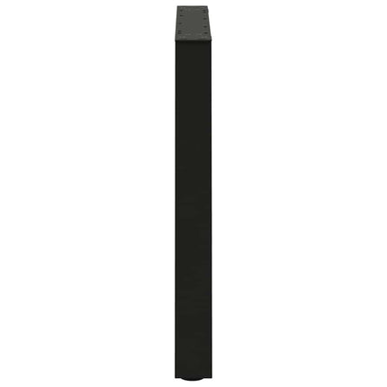 spisebordsben V-formet 2 stk. sort 80 x (72-73,3) cm stål