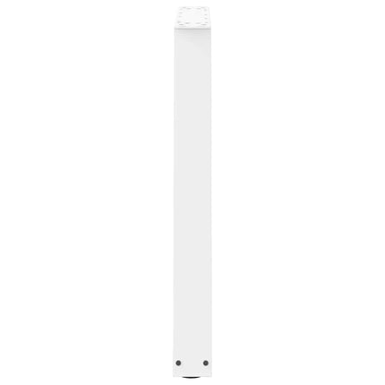 spisebordsben V-formet 2 stk. hvid 80x(72-73,3) cm stål