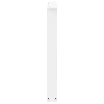 spisebordsben V-formet 2 stk. hvid 100x(72-73,3) cm stål