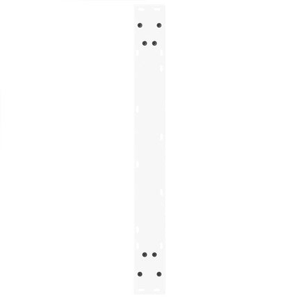 spisebordsben V-formet 2 stk. hvid 100x(72-73,3) cm stål