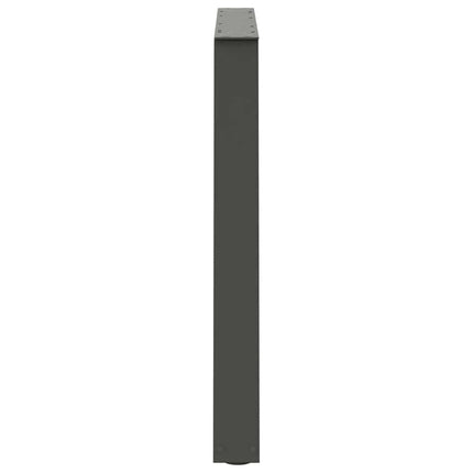 spisebordsben V-formet 2 stk. antracit 100x(72-73,3) cm stål