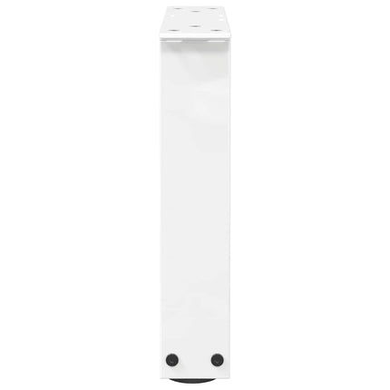 sofabordsben V-formet 2 stk. hvid 40x(30-31,3) cm stål