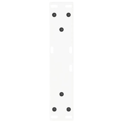 sofabordsben V-formet 2 stk. hvid 40x(30-31,3) cm stål