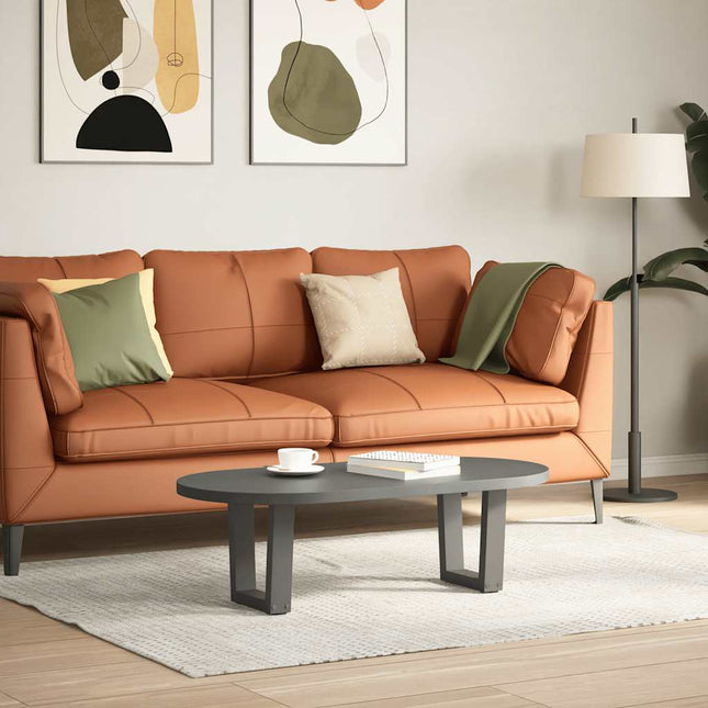 sofabordsben V-formet 2 stk. antracit 40x(30-31,3) cm stål