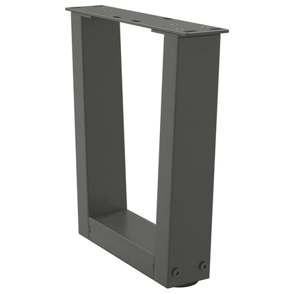 sofabordsben V-formet 2 stk. antracit 40x(30-31,3) cm stål
