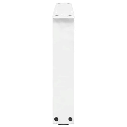 sofabordsben V-formet 2 stk. hvid 50x(30-31,3) cm stål