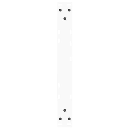 sofabordsben V-formet 2 stk. hvid 60 x (30-31,3) cm stål