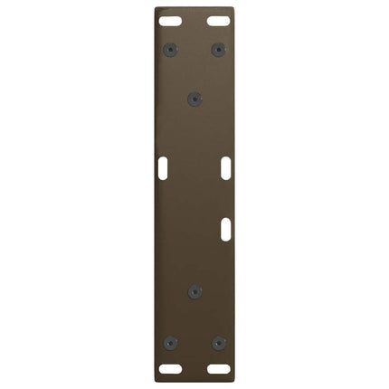 sofabordsben V-formet 2 stk. naturstål 28 x (42-43,3) cm stål