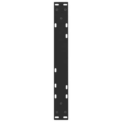 sofabordben V-formet 2 stk. sort 50x(42-43,3) cm stål