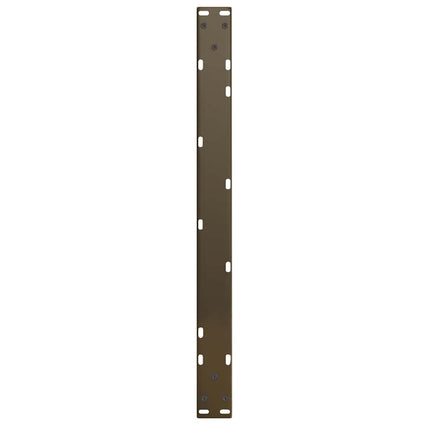 sofabordsben V-formet 2 stk. naturstål 70 x (42-43,3) cm stål