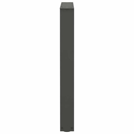spisebordsben V-formet 2 stk. antracit 60 x (72-73,3) cm stål