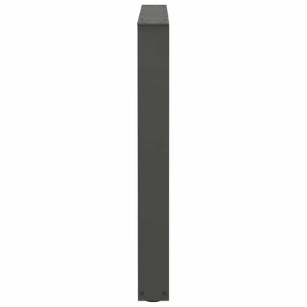 spisebordsben V-formet 2 stk. antracit 90 x (72-73,3) cm stål