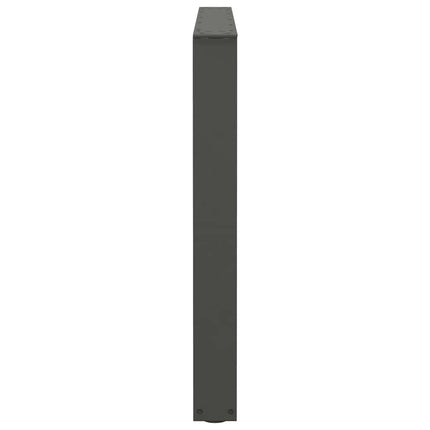spisebordsben V-formet 2 stk. antracit 100x(72-73,3) cm stål
