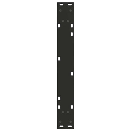 spisebordsben V-formet 3 stk. sort 70 x (72-73,3) cm stål