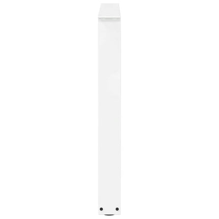 spisebordsben V-formet 3 stk. hvid 80x(72-73,3) cm stål