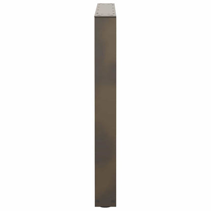 spisebordsben V-formet 3 stk. naturstål 80x(72-73,3) cm stål