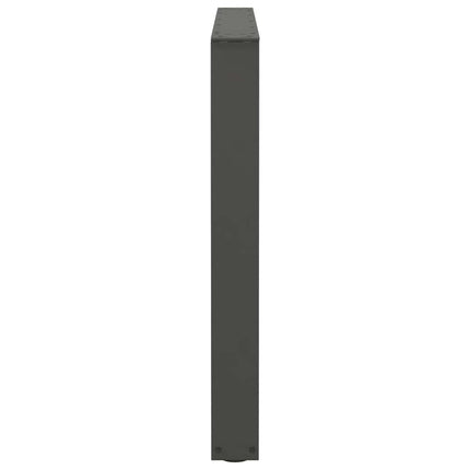 spisebordsben V-formet 3 stk. antracit 100x(72-73,3) cm stål
