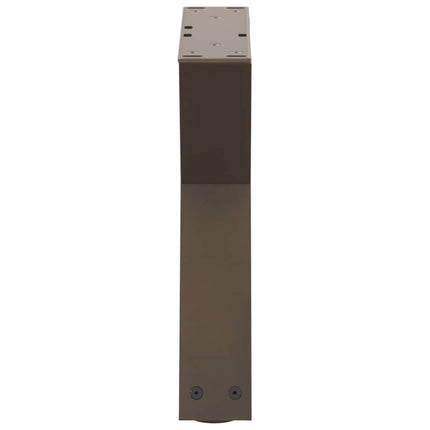 sofabordsben 2 stk. naturstål 40x(30-31,3) cm stål