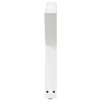sofabordsben 2 stk. hvid 50x(42-43,3) cm stål