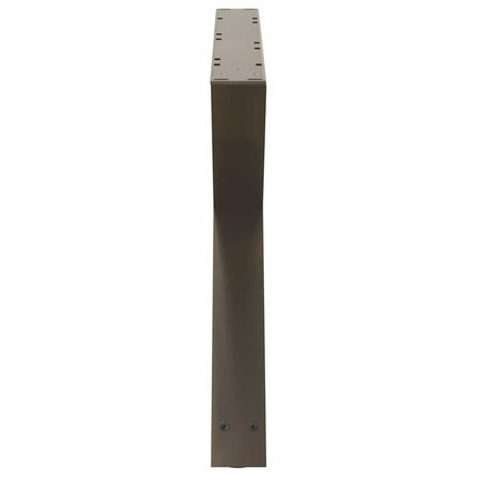 sofabordsben 2 stk. naturstål 70 x (42-43,3) cm stål
