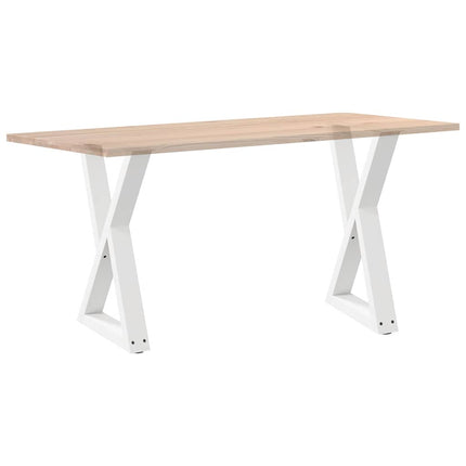 spisebordsben 2 stk. hvid 50x(72-73,3) cm stål