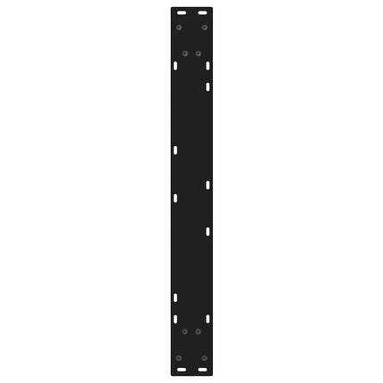 spisebordsben 2 stk. sort 80 x (72-73,3) cm stål