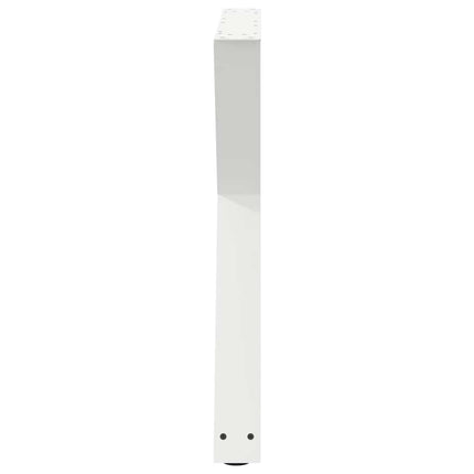 spisebordsben 2 stk. hvid 80 x (72-73,3) cm stål