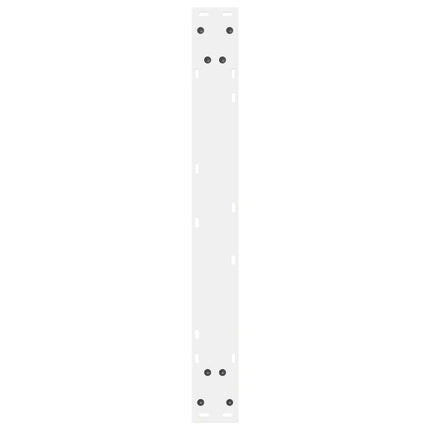 spisebordsben 2 stk. hvid 80 x (72-73,3) cm stål