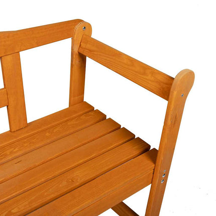 Udendørs bænk Brun 119 x 44 x 76 cm Massiv fyrretræ