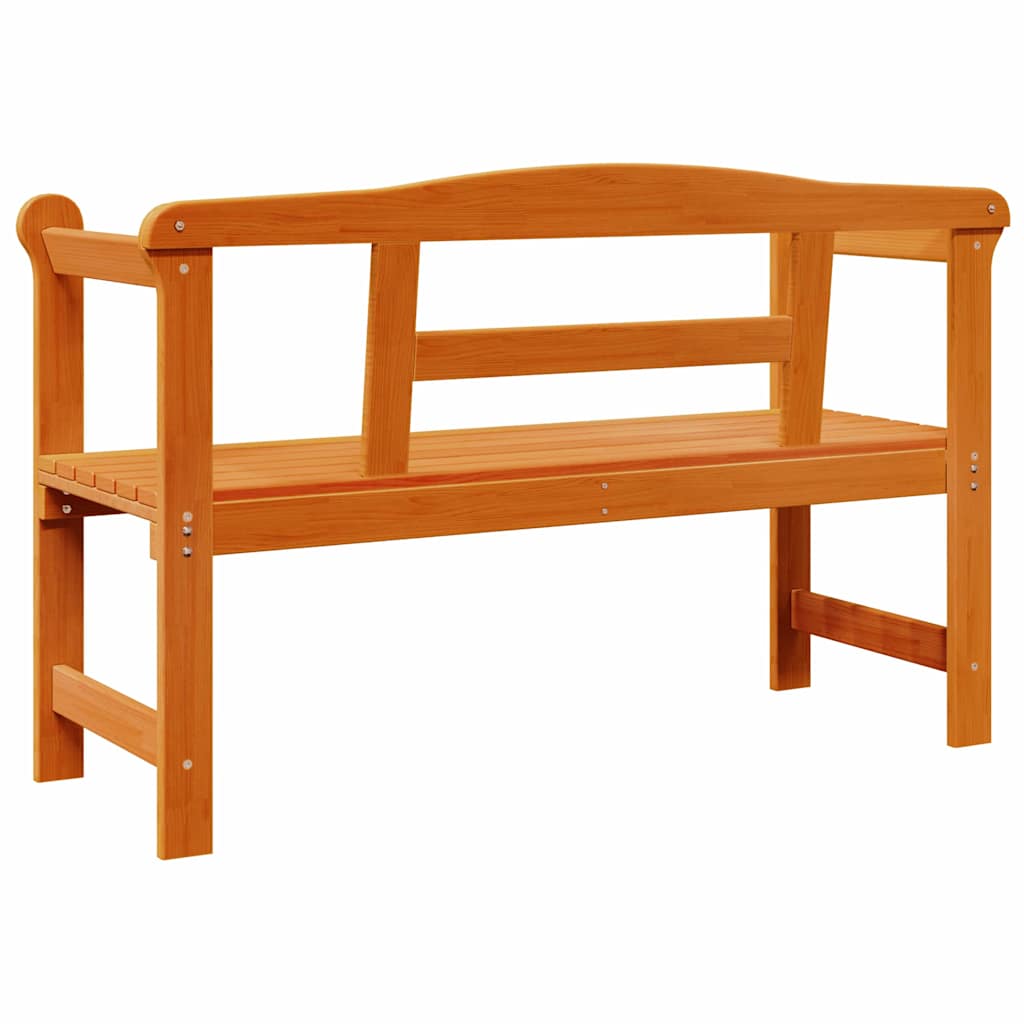 Udendørs bænk Brun 119 x 44 x 76 cm Massiv fyrretræ